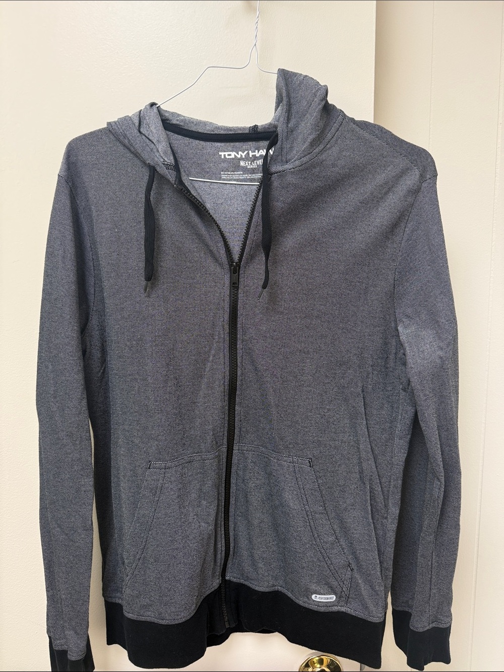 Tony Hawk Gray & Black Zip-Up Hoodie